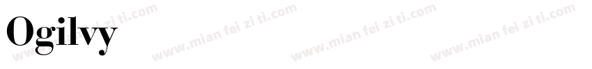 Ogilvy Bold Italic字体转换
